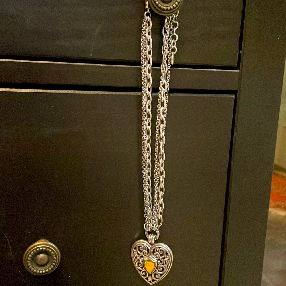 Brighton Two-Sided Silver and Gold Necklace